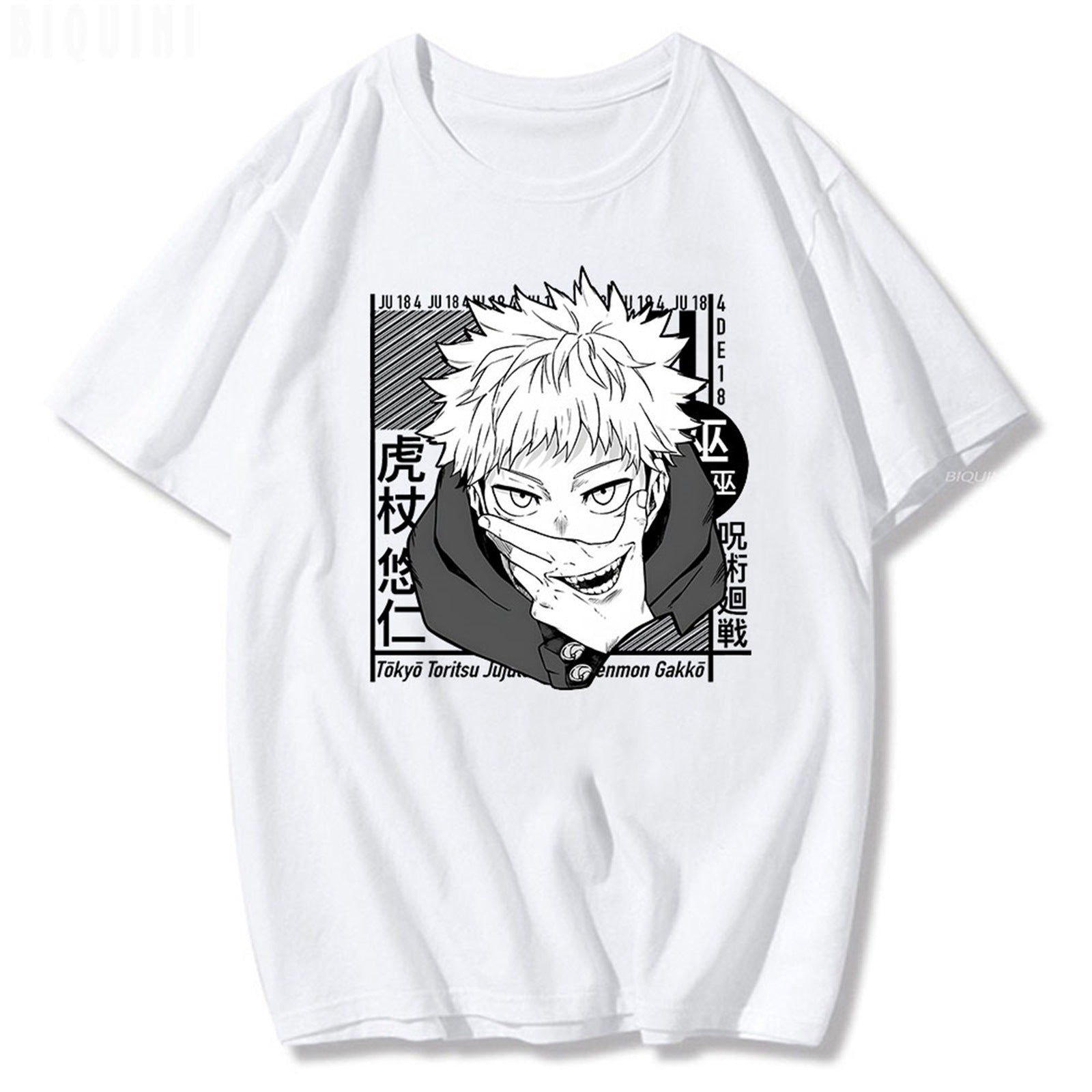 Unisex Anime Loose Pullover Short-sleeved T-shirt