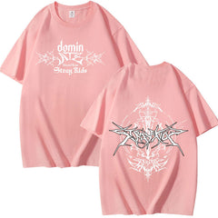Unisex Kpop Dominate Print Short Sleeve T-shirt
