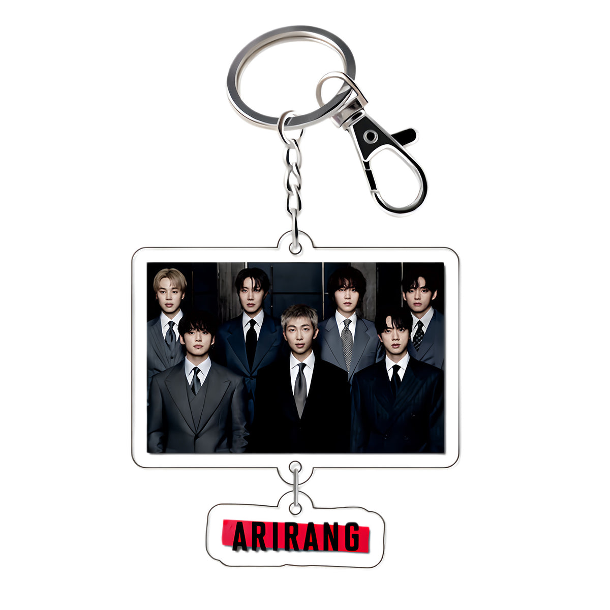 JK V RM ARIRANG Pendant Keychain