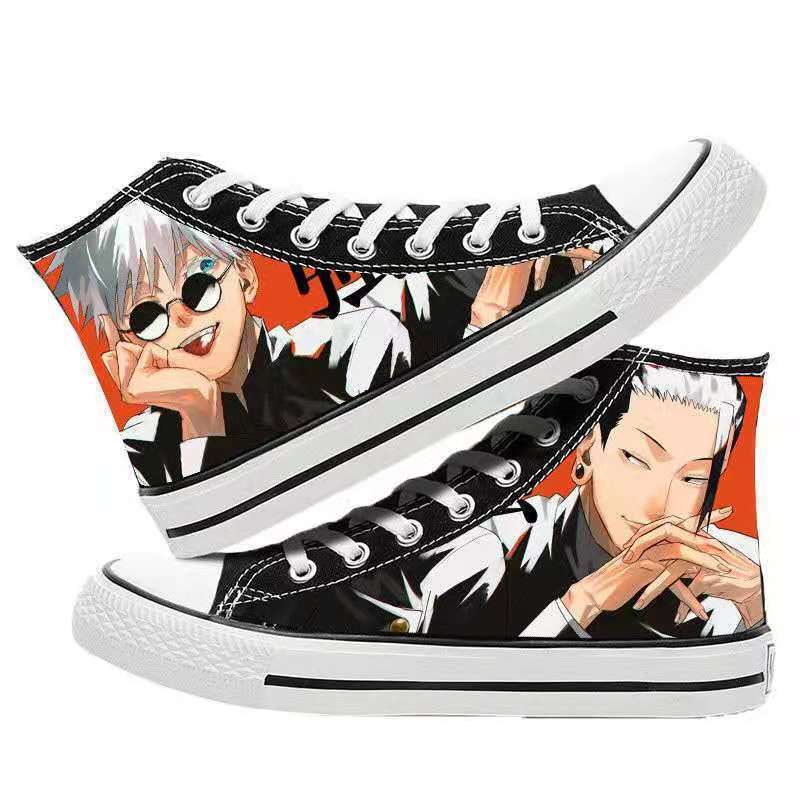 Unisex Casual Anime 3D Printed Canvas Shoes