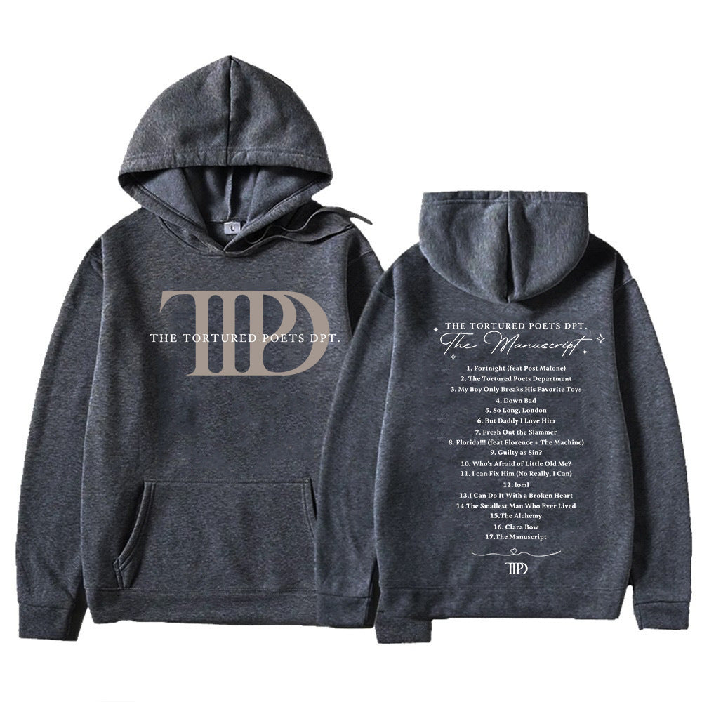 The Tortured Poets Department Printed Casual Hoodie