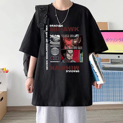 Cool Men's Wanted Graphic Crew Neck Loose T-shirt