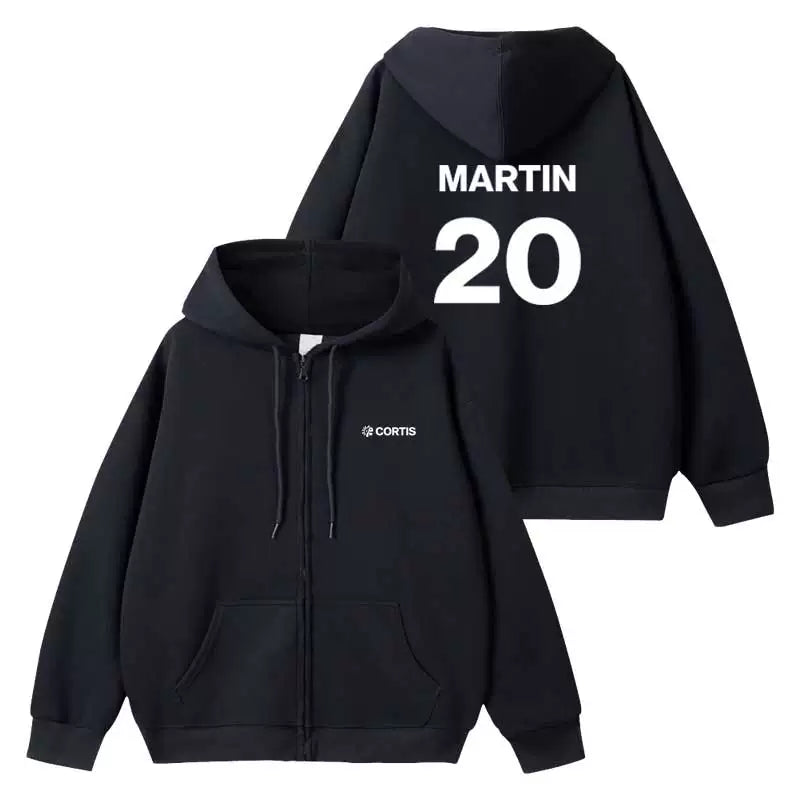 Color Outside the Lines Zip-up Black Hoodie