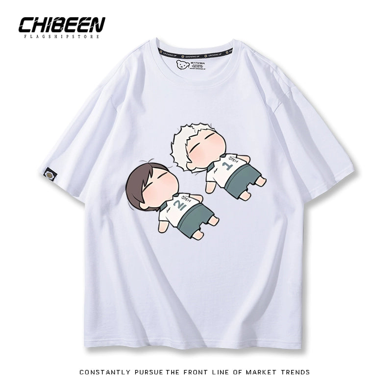 Unisex Anime Pattern Short Sleeve T-Shirt