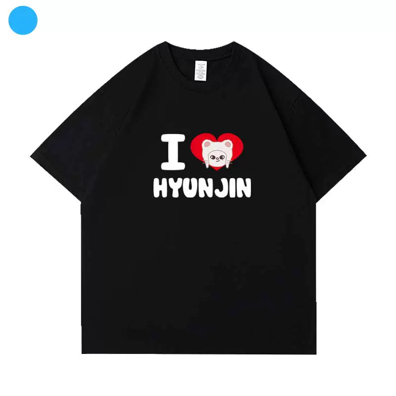 Kpop Letter Printed Short Sleeve T-Shirt