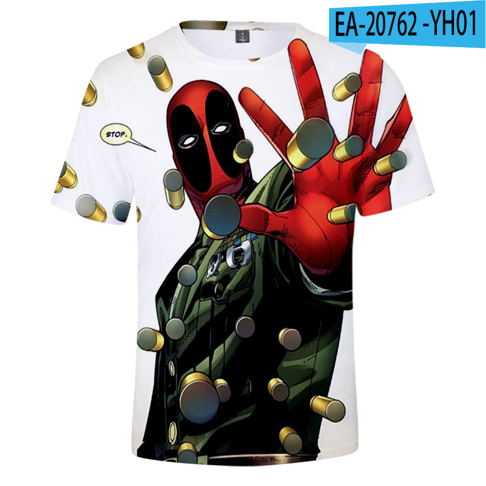 Spider-Man Cosplay 3D Print Short Sleeve T-Shirt