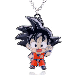 Goku Anime Keychain Pendant Necklace Badge