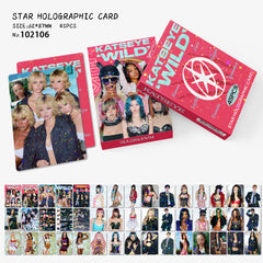 45PCS KATSEYE WILD Star Holographic Photocards