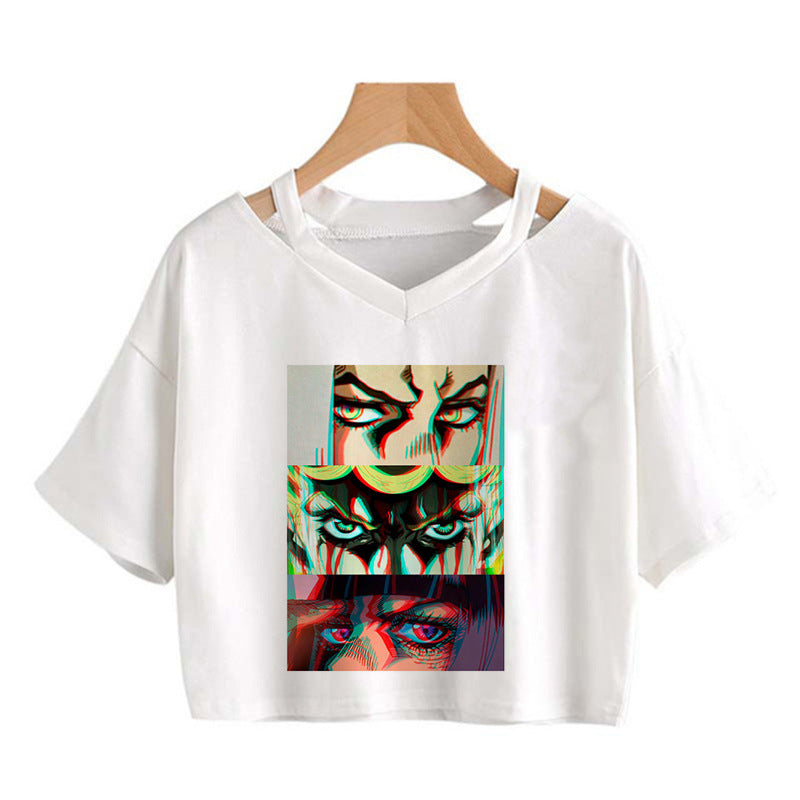 Chic Girls Jojo Printed Crop Top T-shirt