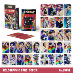 30PCS KPOP Album Laser LOMO Cards