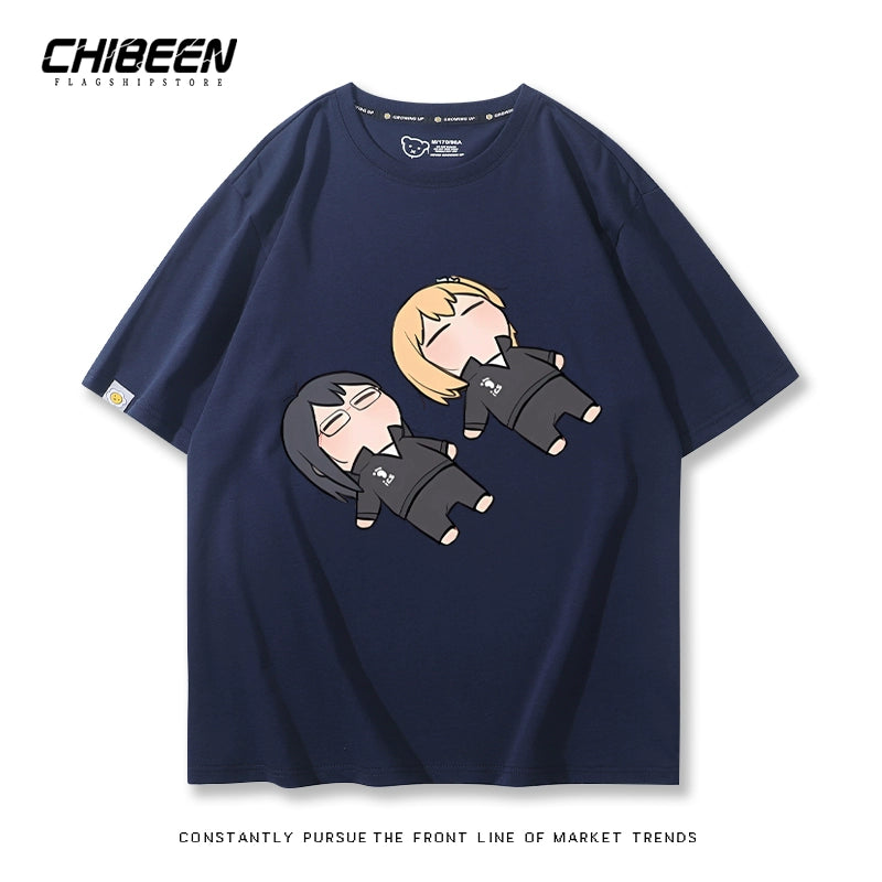 Unisex Anime Pattern Short Sleeve T-Shirt