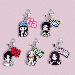 Yuna Ryujin Yeji Cartoon Pendant Keychain