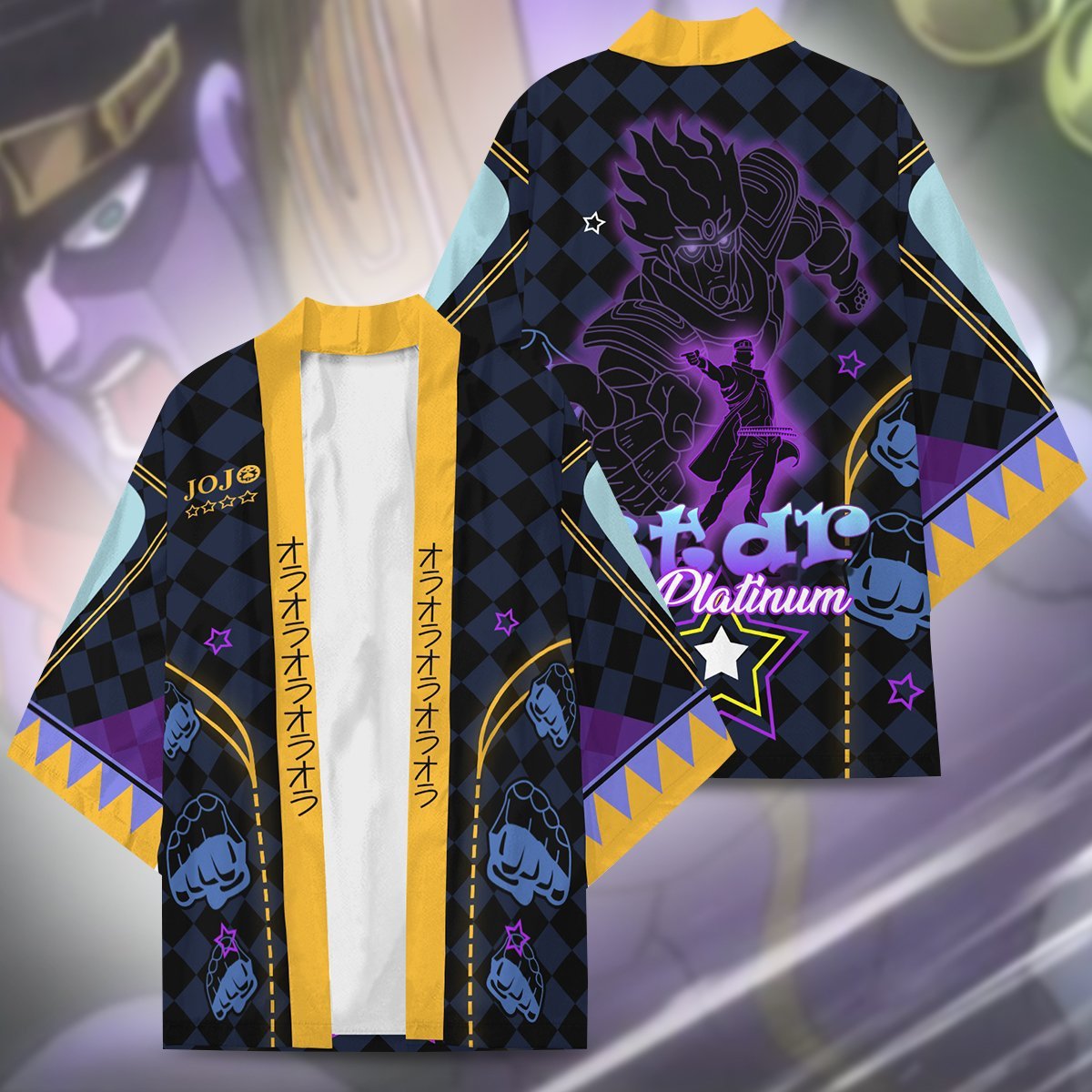 Unisex JOJO 3d Print Leisure Kimono Cloak