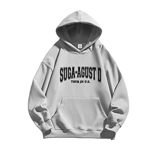 Unisex Kpop SUGA Zipper Letter Printed Hoodie