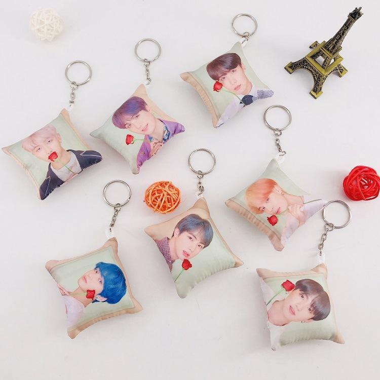 Kpop Throw Pillow Keychain Pendant