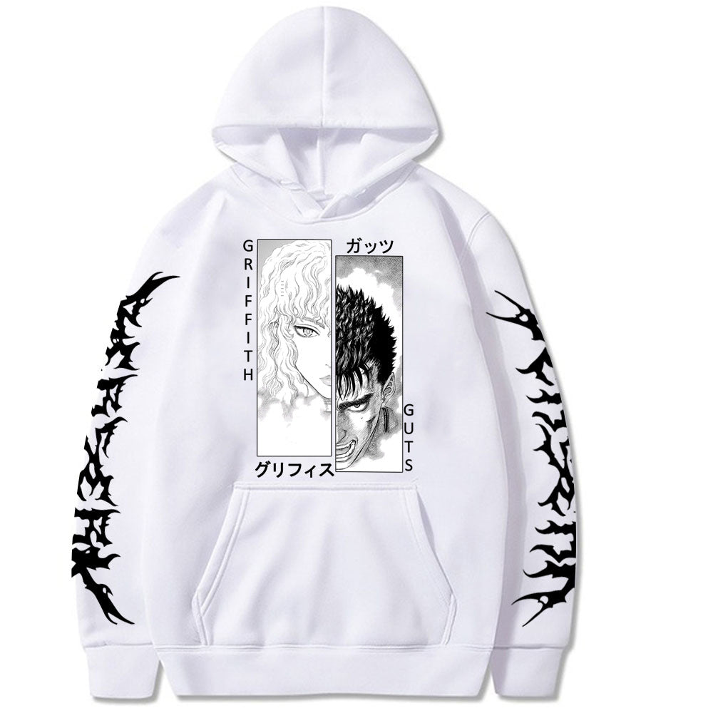 Unisex Griffith & Guts Print Loose Hoodie