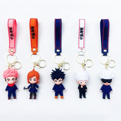 Anime Figure Soft Rubber Keychain Pendant