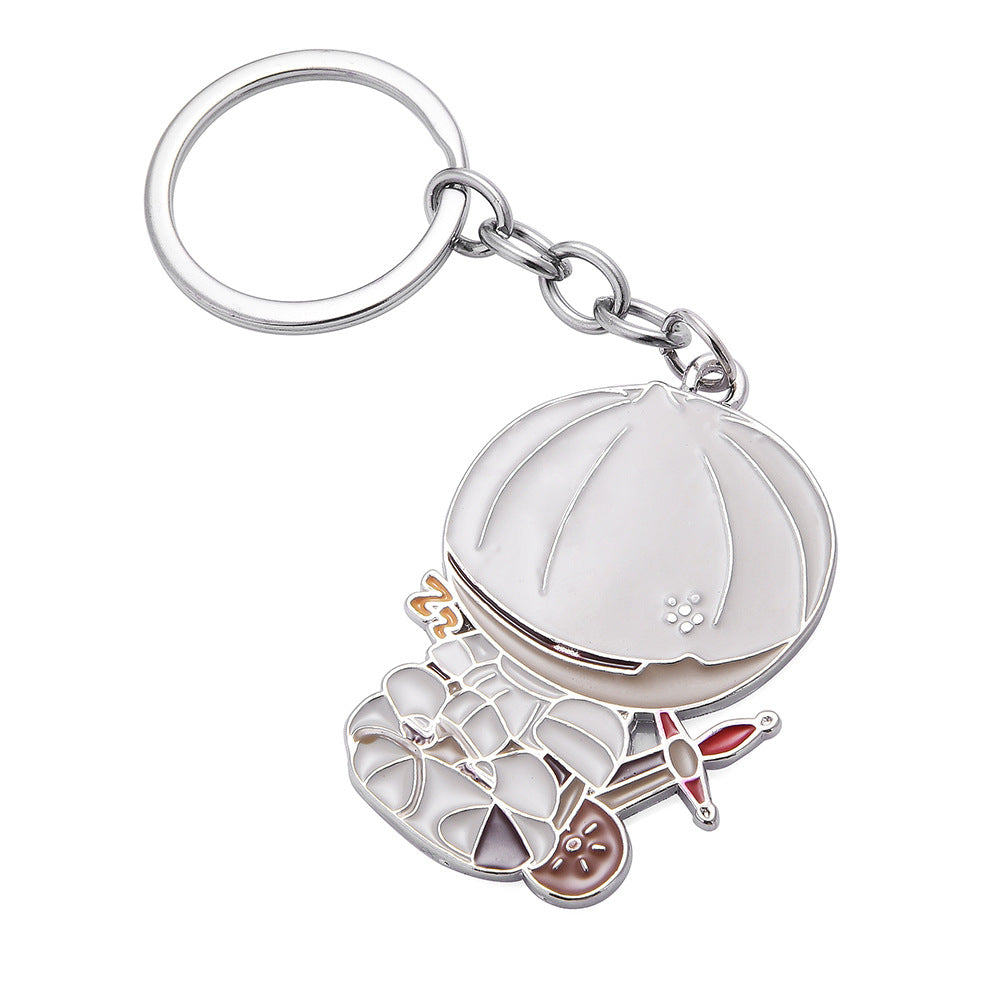 Game Metal Keychain Necklace