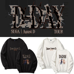 Casual SUGA D-DAY Crew Neck Sweatshirt