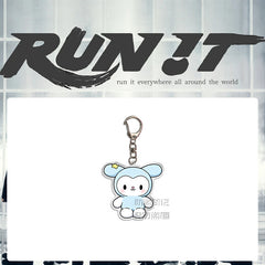 SKZ "RUN IT" 8th Anniversary Doll Acrylic Keychain