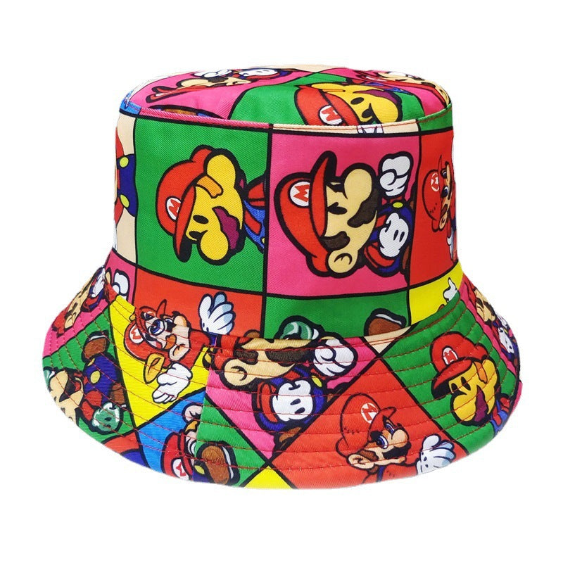 Casual Anime Printed Bucket Hat