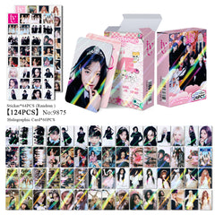 124 Laser KPOP Album LOMO Card Sticker