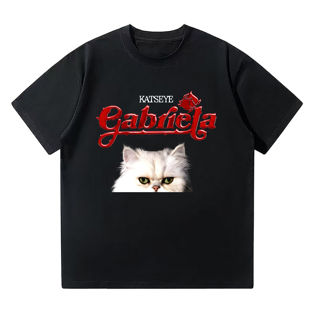 Kpop Gabriela Cat Cotton Short Sleeve T-Shirt
