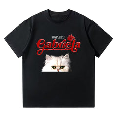 Kpop Gabriela Cat Cotton Short Sleeve T-Shirt