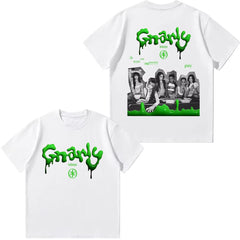 Casual KPOP Gnarly Graphic Cotton T-Shirt