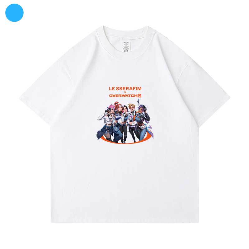 KPOP Cartoon Printed Short-sleeved T-shirt Cotton Top