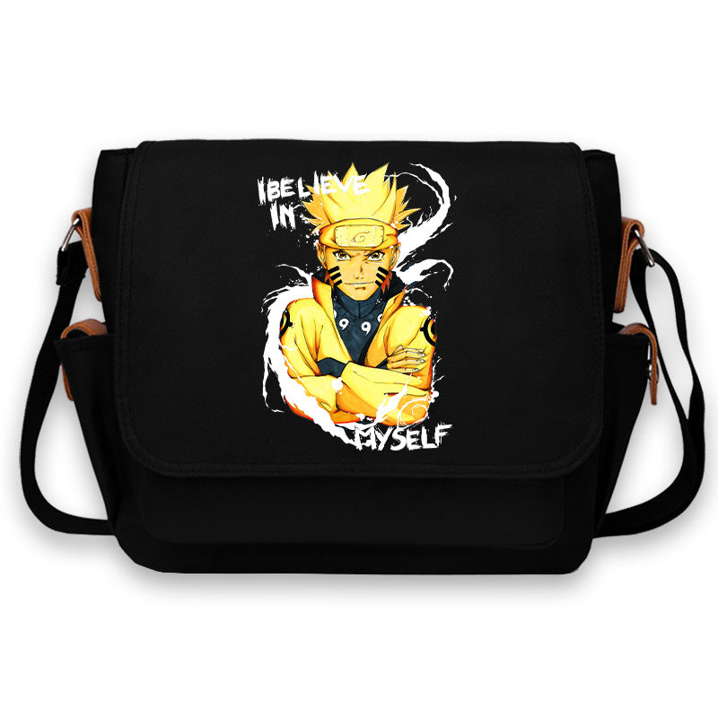 Trendy Sasuke Kakashi Anime Mailman Bag