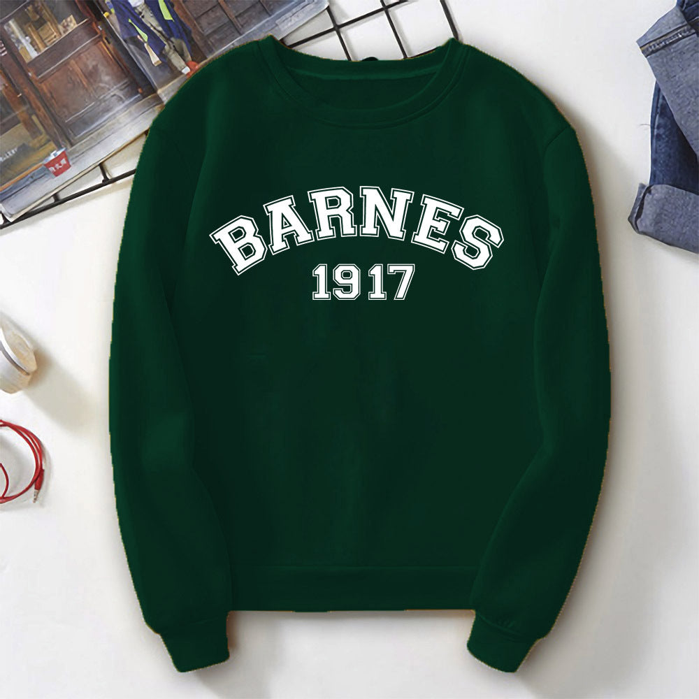 Casual Barnes 1917 Print Round Neck Sweatshirt