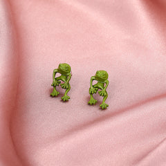 Retro Frog Detachable Earrings