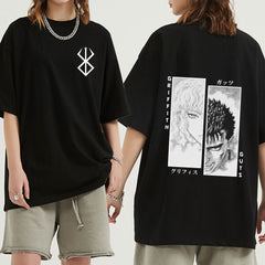 Unisex Anime Graphic Loose Short Sleeve T-Shirt