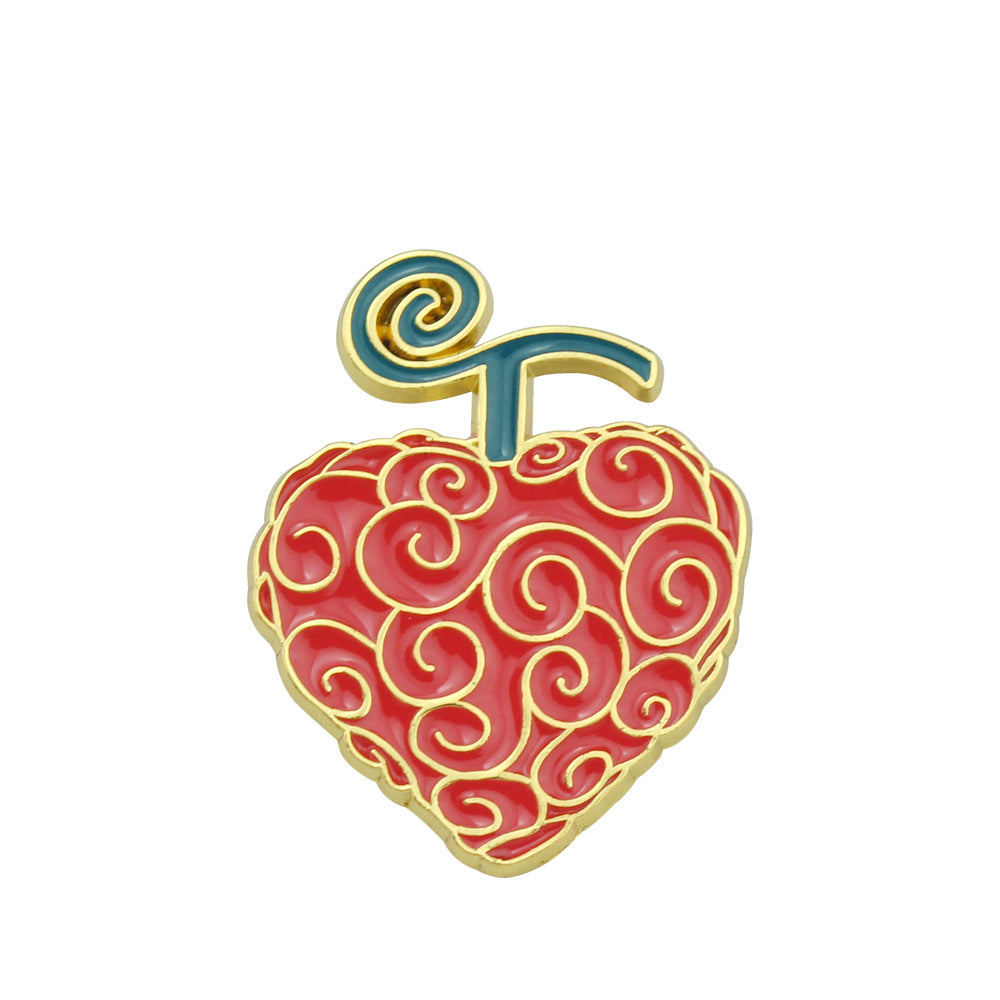 Lovely Devil Fruit Badge Brooch