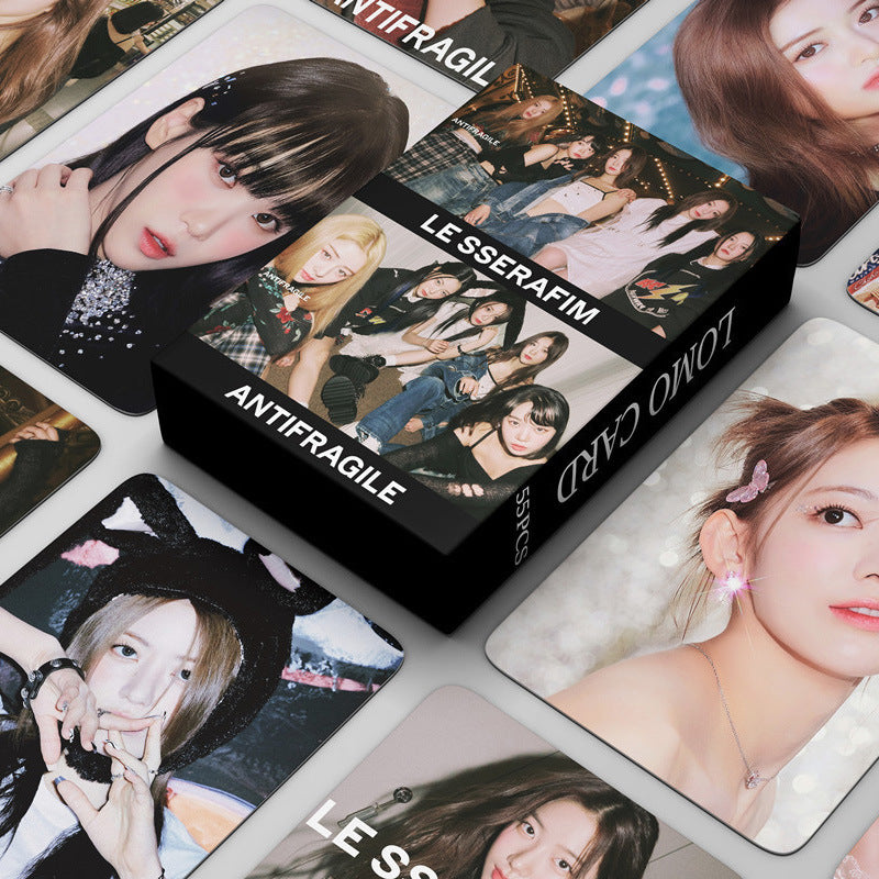 55 KPOP Album ANTIFRAGILE LOMO Card