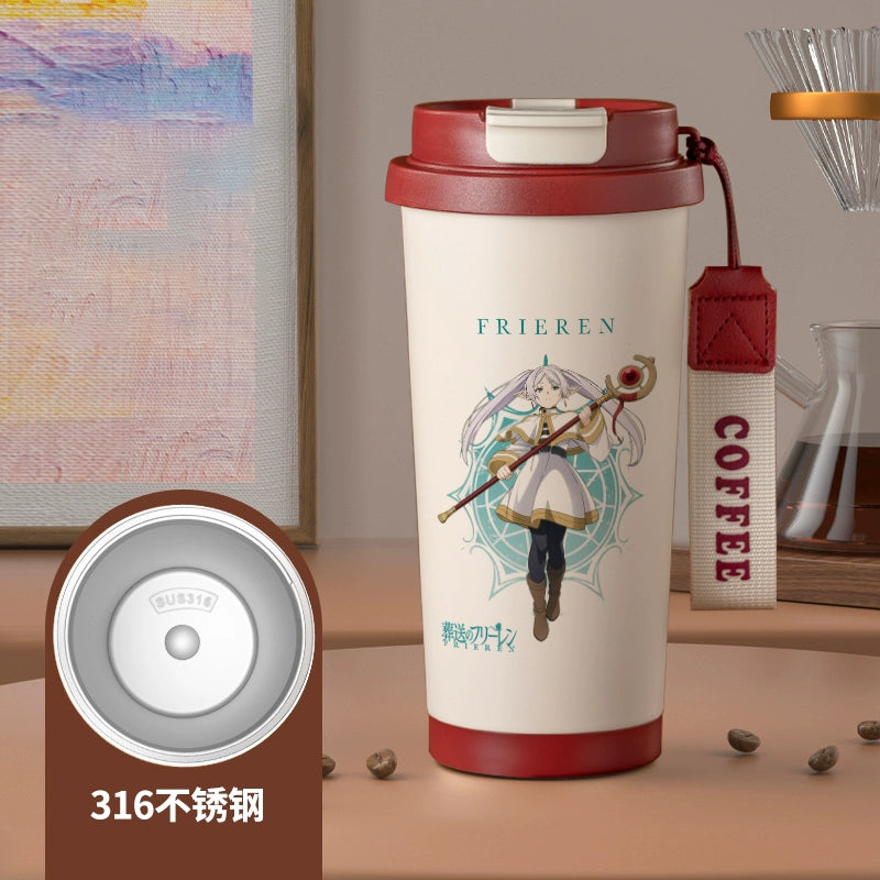 Anime Printed Coffee Thermos Cup