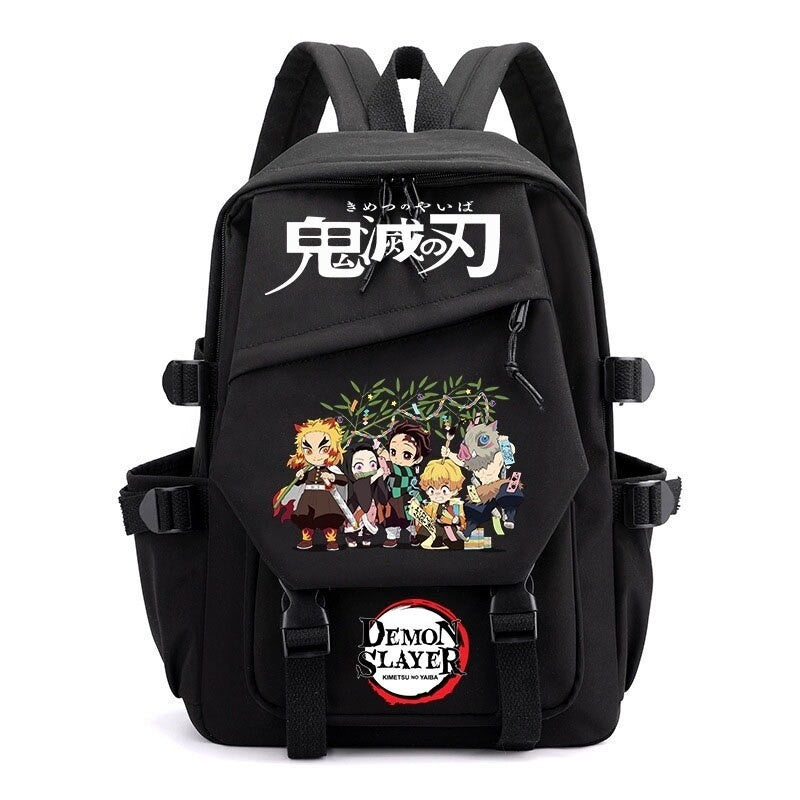 Retro Anime Printed School Backpack