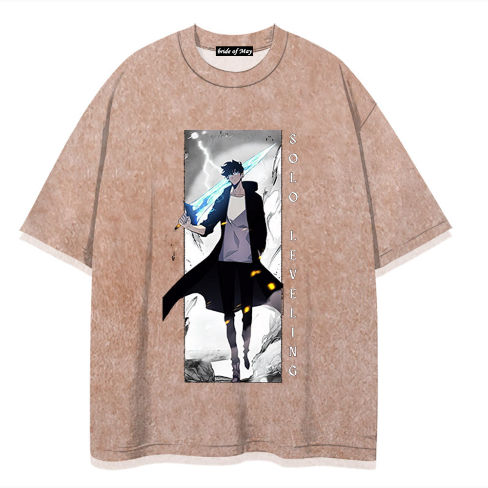 Retro Trendy Anime Short-sleeved T-shirt