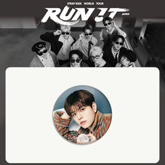 SKZ Tour "RUN IT IN JAPAN" Badge Keyring Set