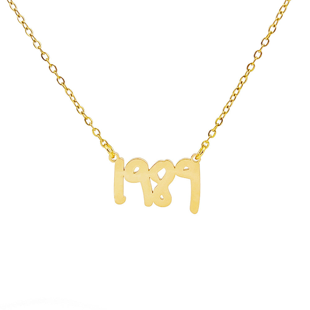 Exquisite Taylor Alphabet Logo Necklace