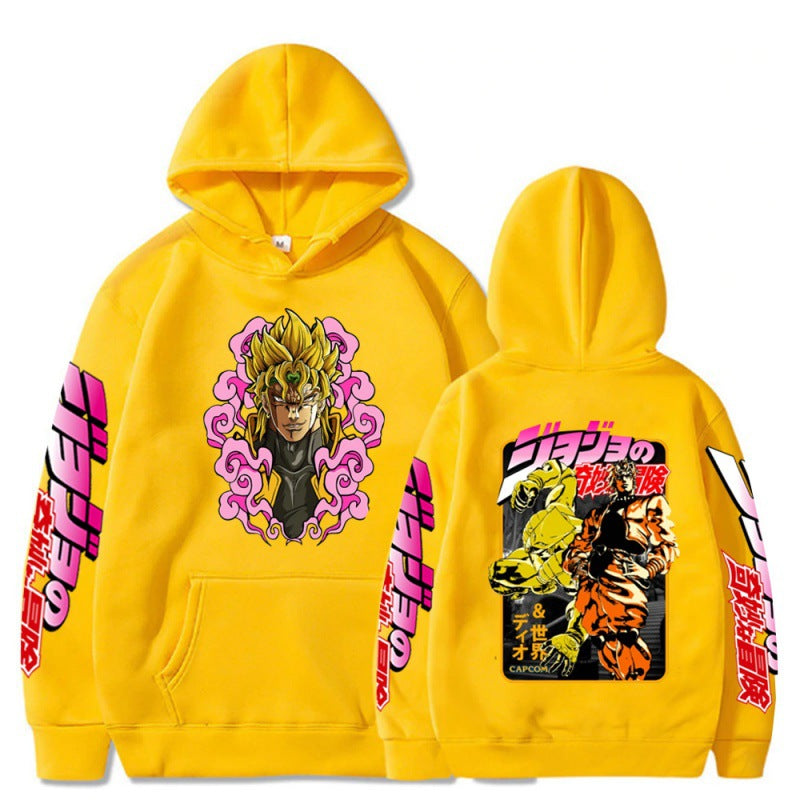 Men's Jojo Anime Print Casual Hoodie