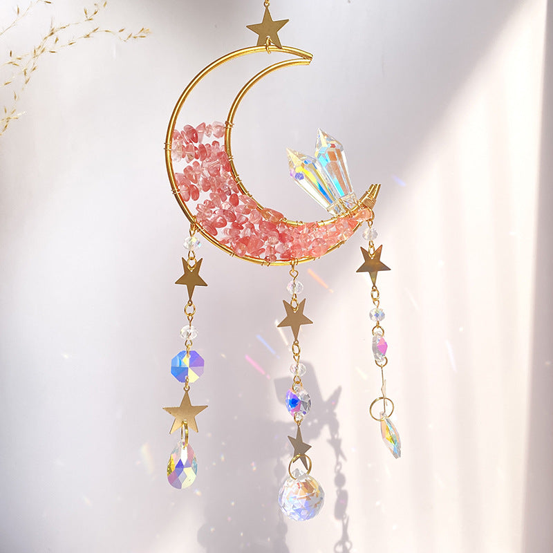 Moon Crystal Sun Catcher / Wind Chimes