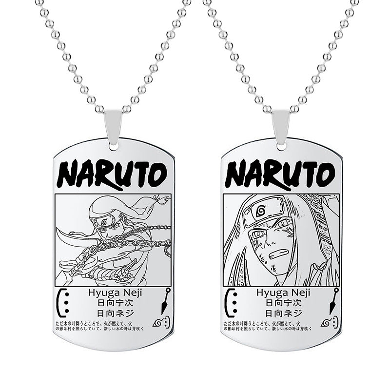 Trendy Sasuke Tag Pendant Necklace