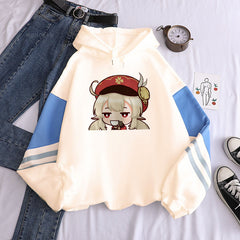 Unisex Cute Game Graphic Print Loose Hoodie