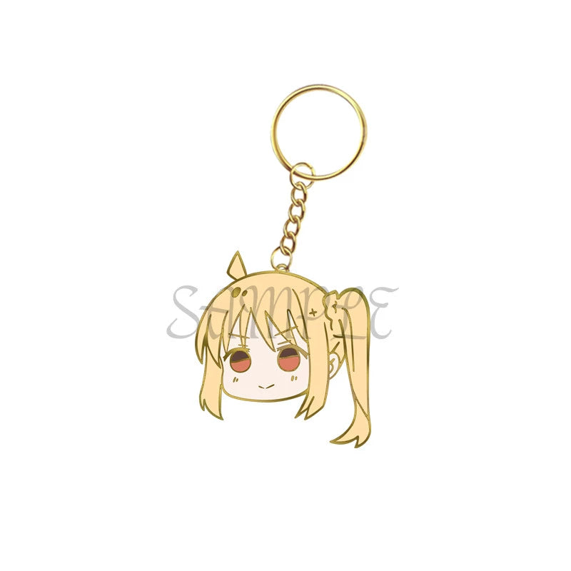 Trendy Anime Keychain Metal Badge