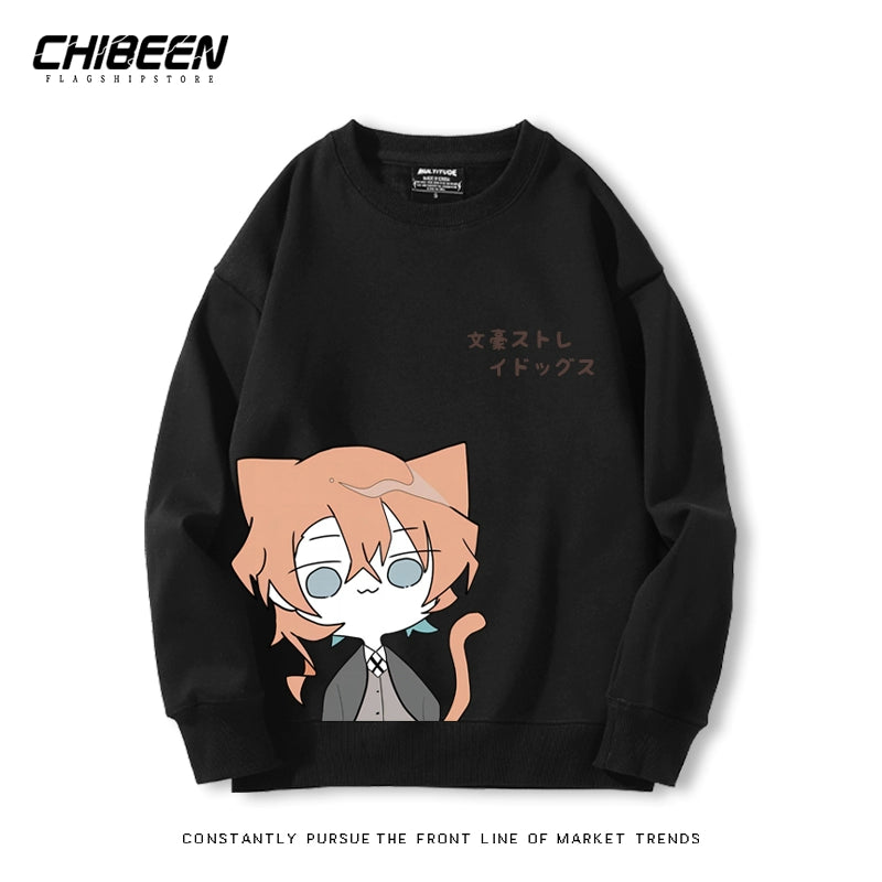 Unisex Dazai Anime Crew Neck Sweatshirt