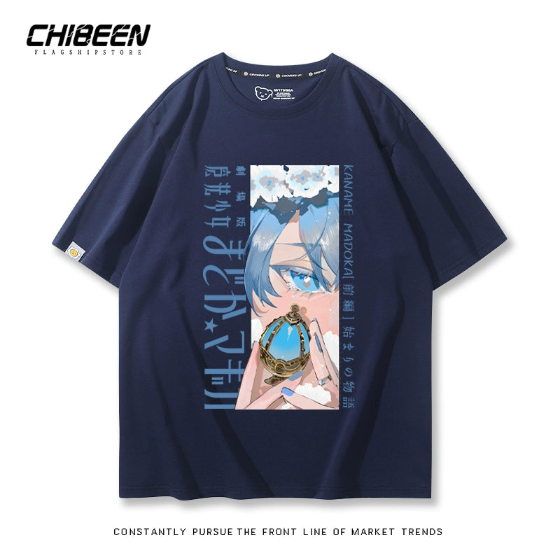 Casual Anime Short-sleeved Cotton Tee