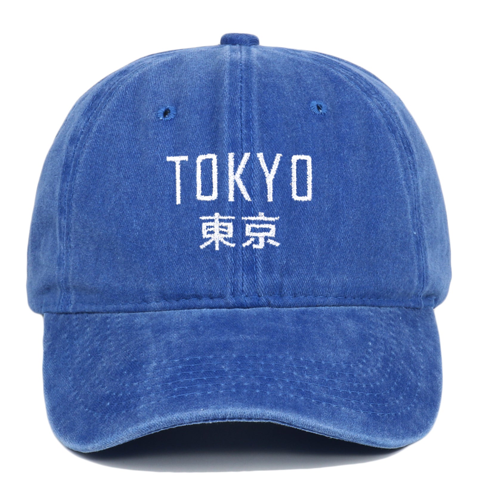 Retro Washed Tokyo Letter Baseball Cap