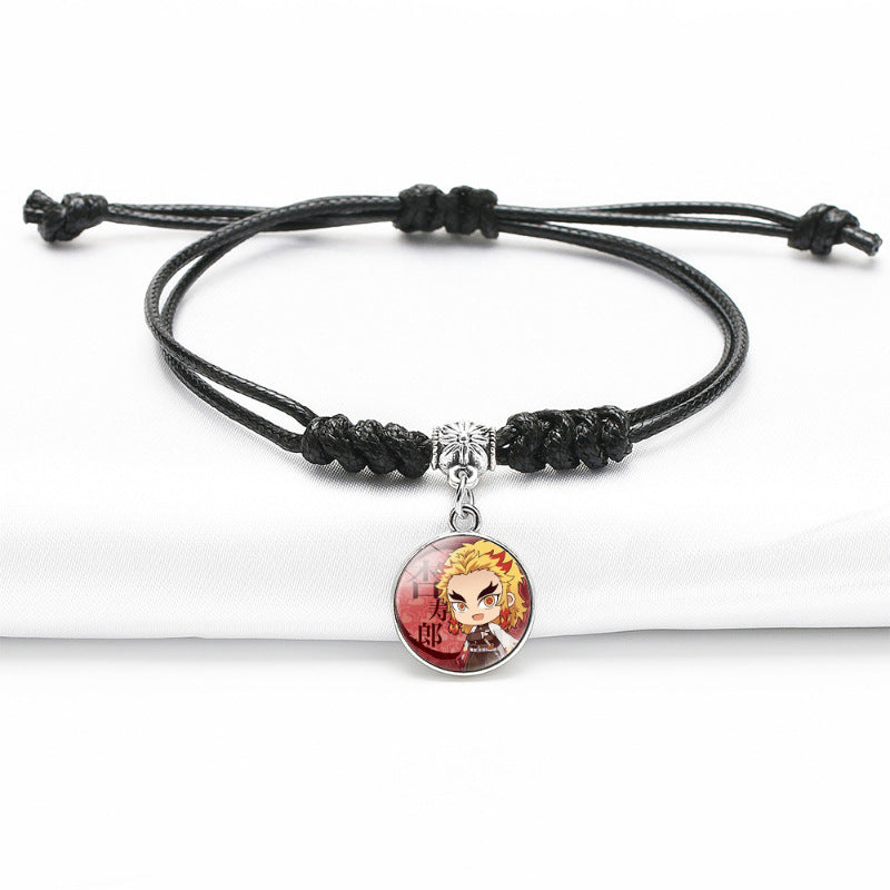 Chic Anime Gem Black Bracelet